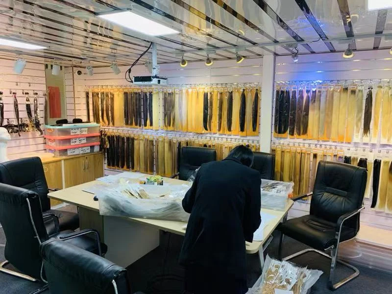 KS showroom and hair colour samples