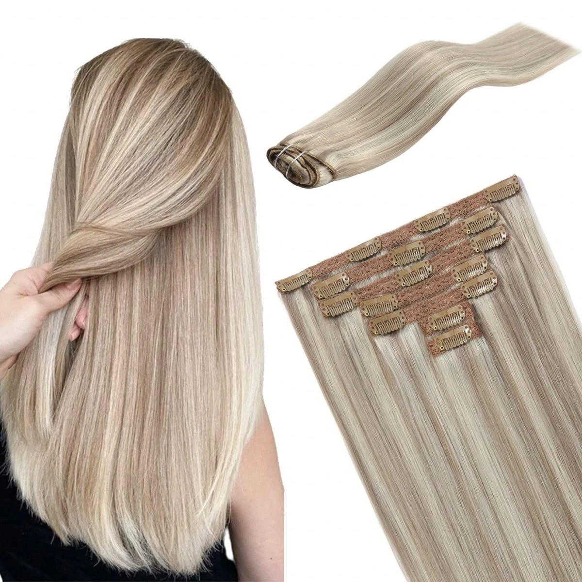 Lace Clip Hair Extensions